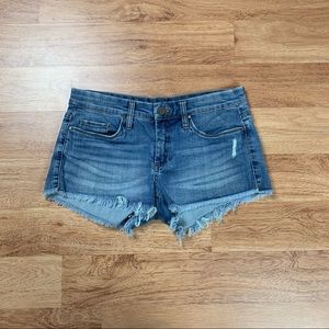 BlankNYC Little Queenie Distressed Jean Shorts